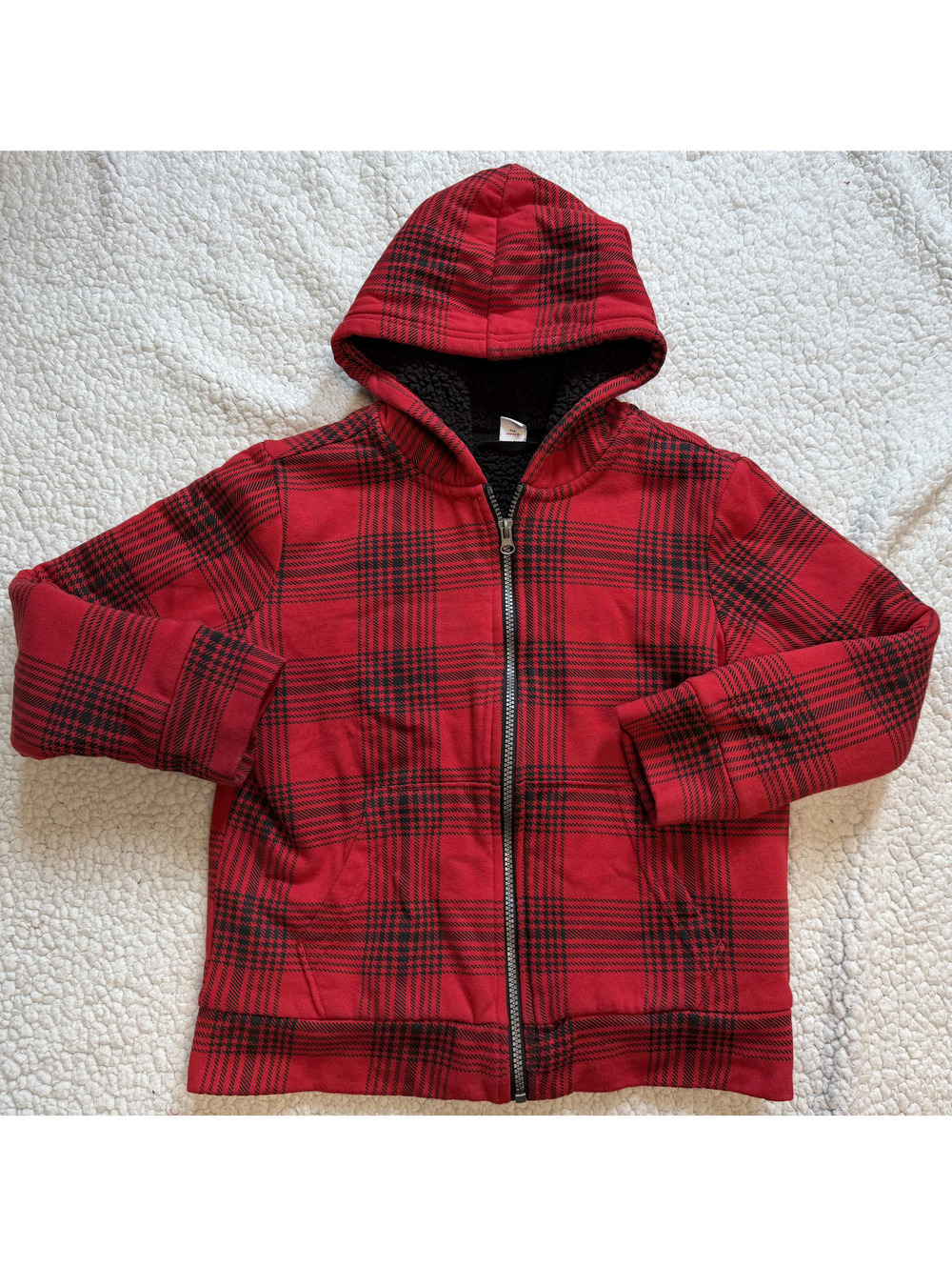 Boy's sherpa lined hoody
